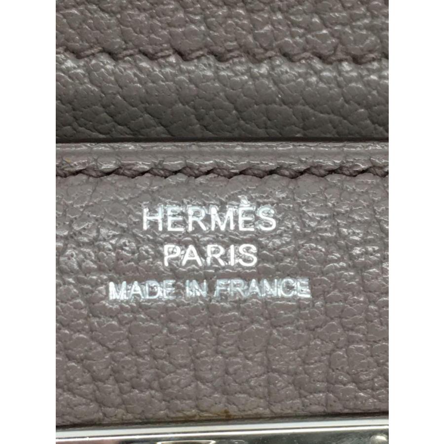 HERMES◆エルメス/2つ折り財布/牛革/GRY/無地/レディース//｜ssol-shopping｜03