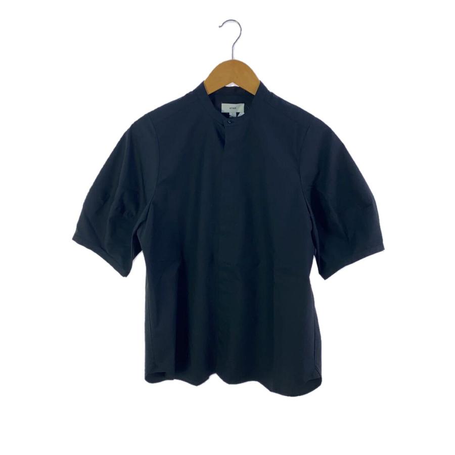 HYKE◇ヨゴレ有/24SS/BALLOON SLEEVE BLOUSE/1/コットン/BLK/241-15212 