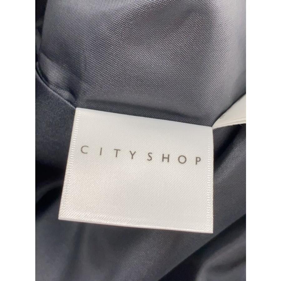 ワンピース CITYSHOP HEAVY SATIN MINI DRESS 36 CITYSHOP◇25SS/HEAVY SATIN MINI DRESS/36/BLK/25-040-042-8230-2-0