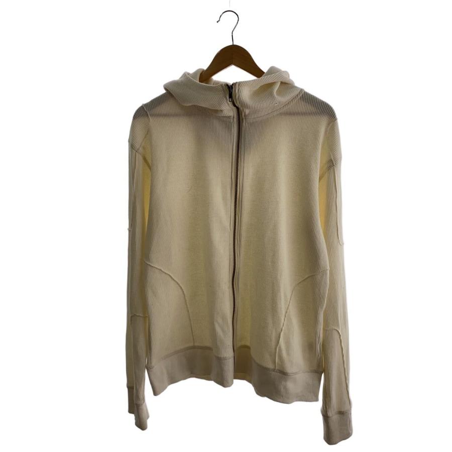 PARANOID◇24AW/Thermal Zip Hoodie/ジップパーカー/L/コットン/CRM