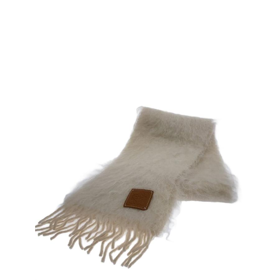 LOEWE アイボリー モヘアマフラー 新品未使用 LOEWE◇マフラー/モヘア/IVO/レディース// : セカンドストリートYahoo