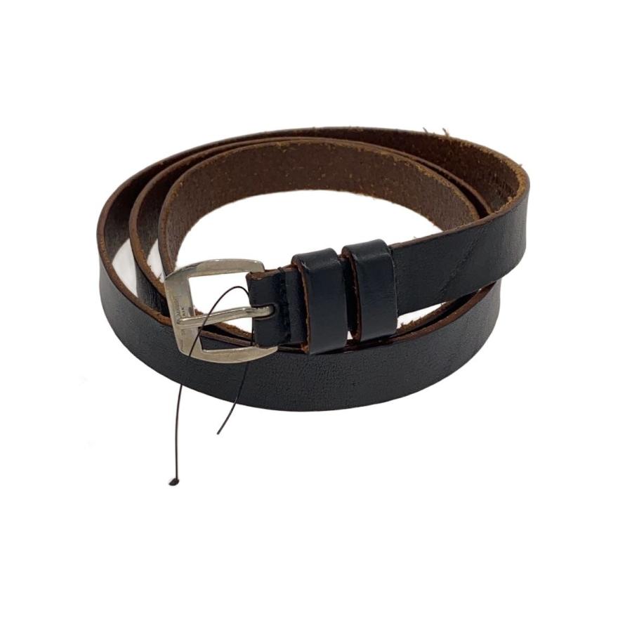 SAINT LAURENT◇ナローベルト/レザー/BLK/メンズ/EGO 418076 85 12 15