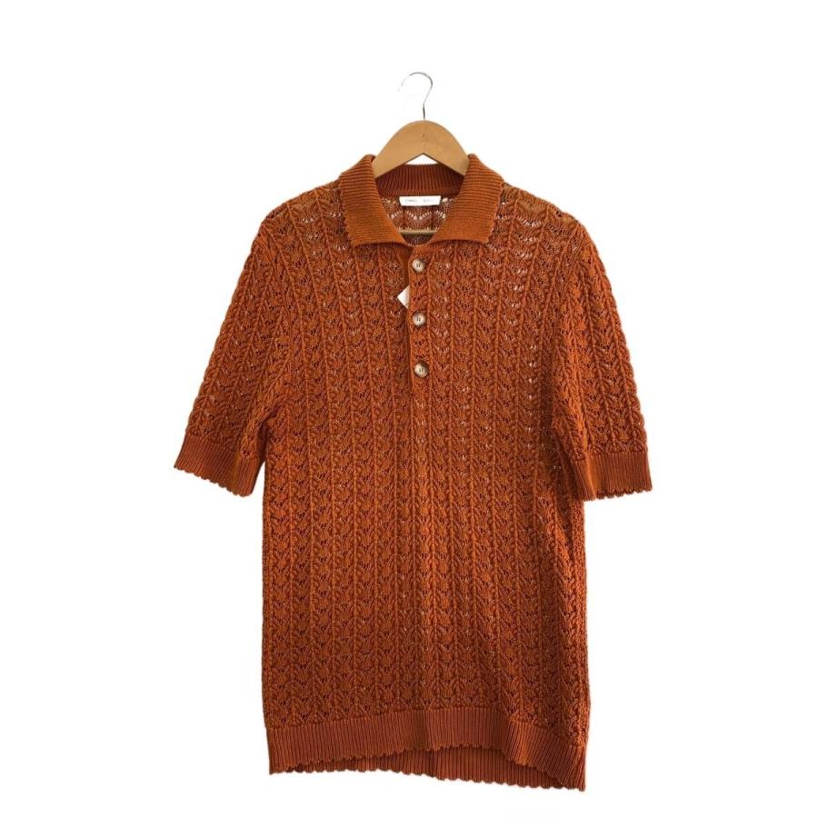 CMMN SWDN◇23SS/CURT LACE POLO/ポロシャツ/S/コットン/ORN/52-02-31