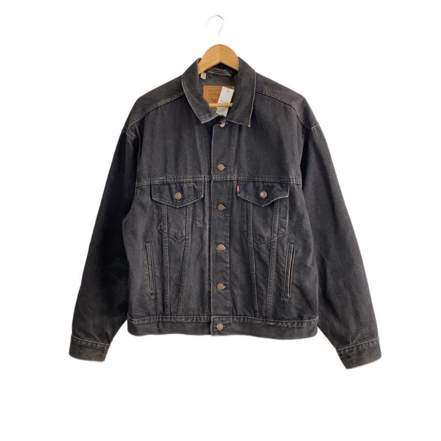 Levi's◇90S/×ROLLING STONES/Gジャン/M/デニム/BLK/70507-4159