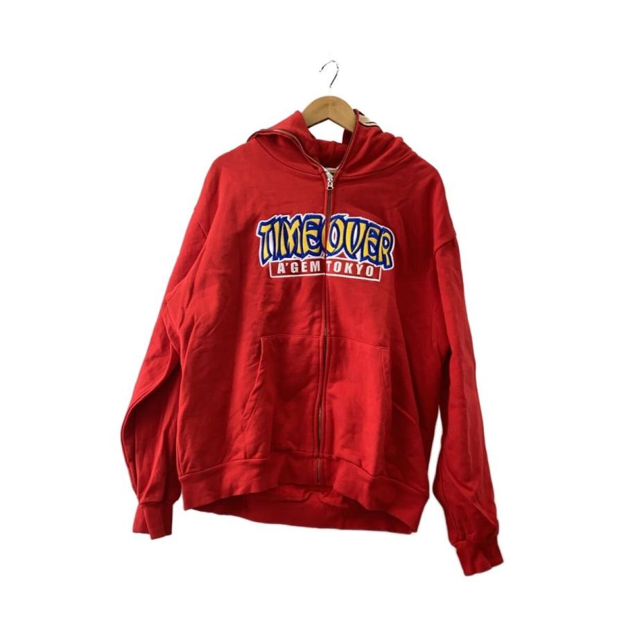 A’gem9×SONIC コラボシャークジップパーカー A'gem◇×SONIC/シャークジップパーカー/FREE/コットン/RED : セカンド