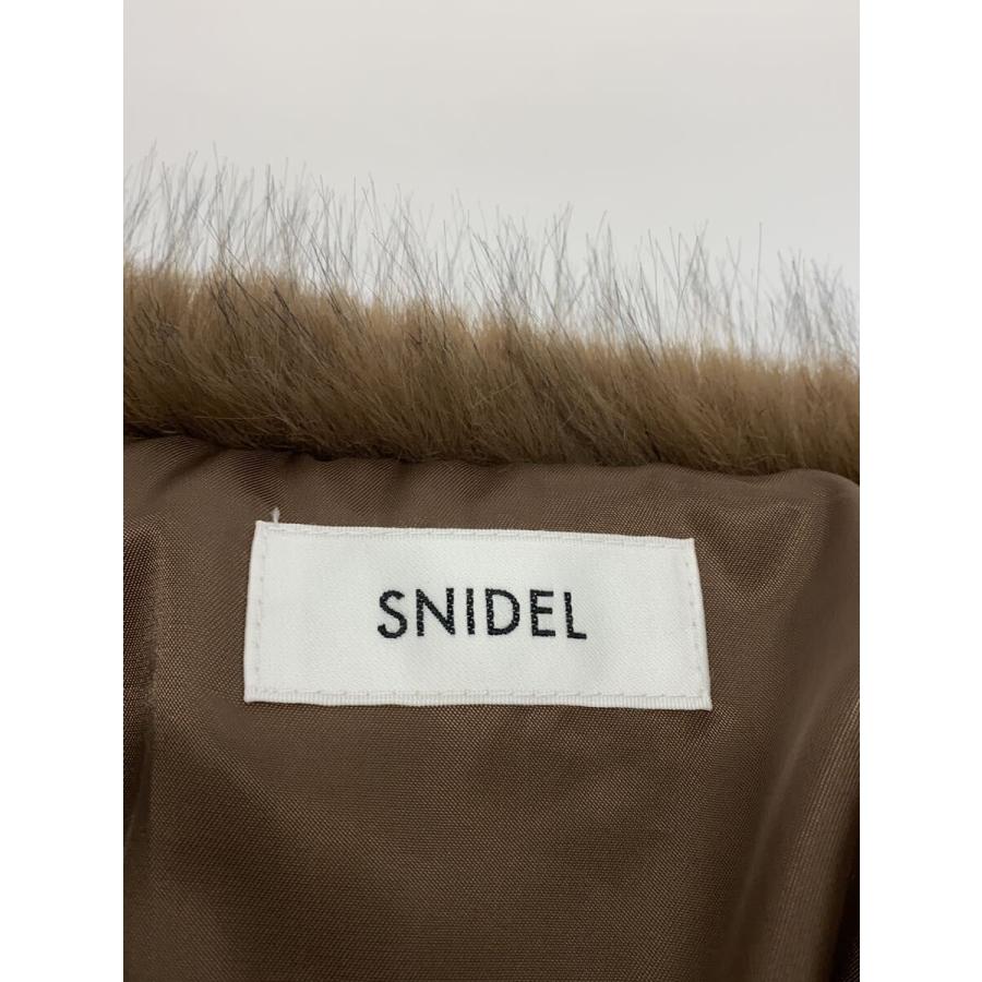 SNIDEL◇25AW/ファーショートコート/one/ポリエステル/BRW/SWFC254165 