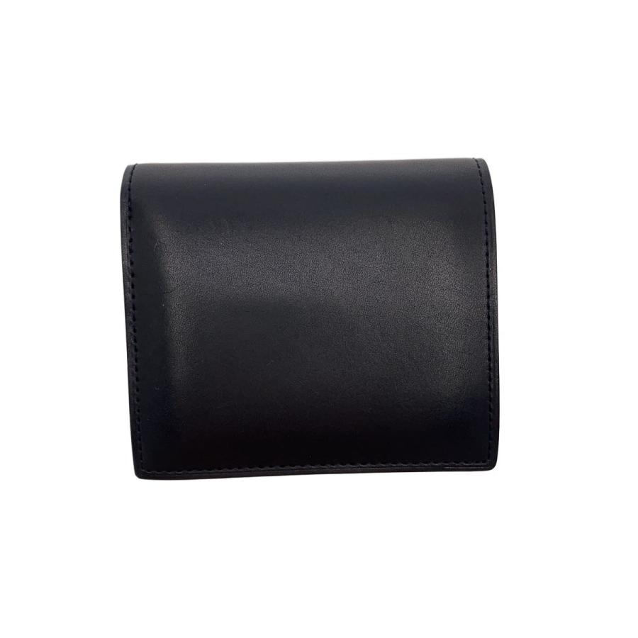 土屋鞄◇NUME 二折財布(スリム)/小傷有/2つ折り財布/レザー/BLK/メンズ