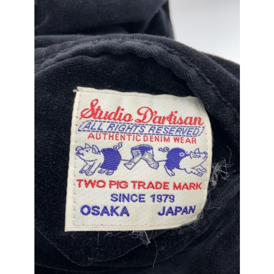 STUDIO D'ARTISAN◇別珍/PANDA/内タグ欠品/スカジャン/--/--/BLK