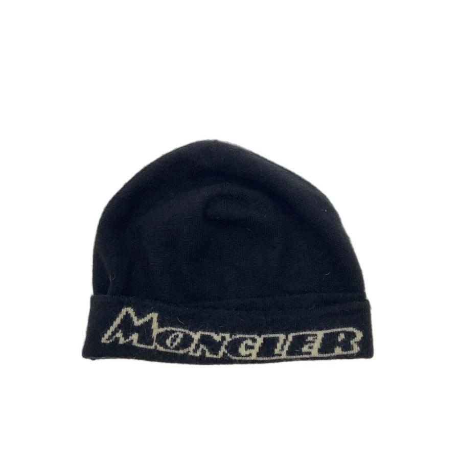 Moncler ニット帽 kartoon MONCLER◇ニットキャップ/--/ウール/BLK/レディース/E20919926000