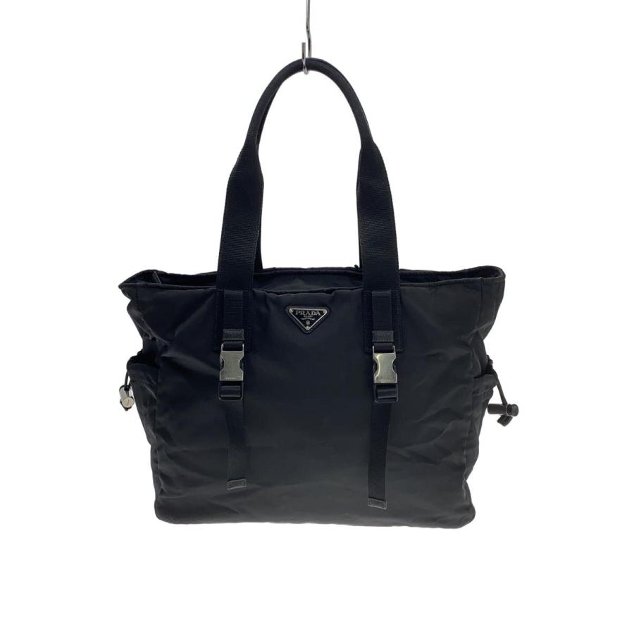 PRADA プラダ ナイロン トートバッグ 2VG042 PRADA◇トートバッグ/ナイロン/BLK/2VG042// : セカンドストリート