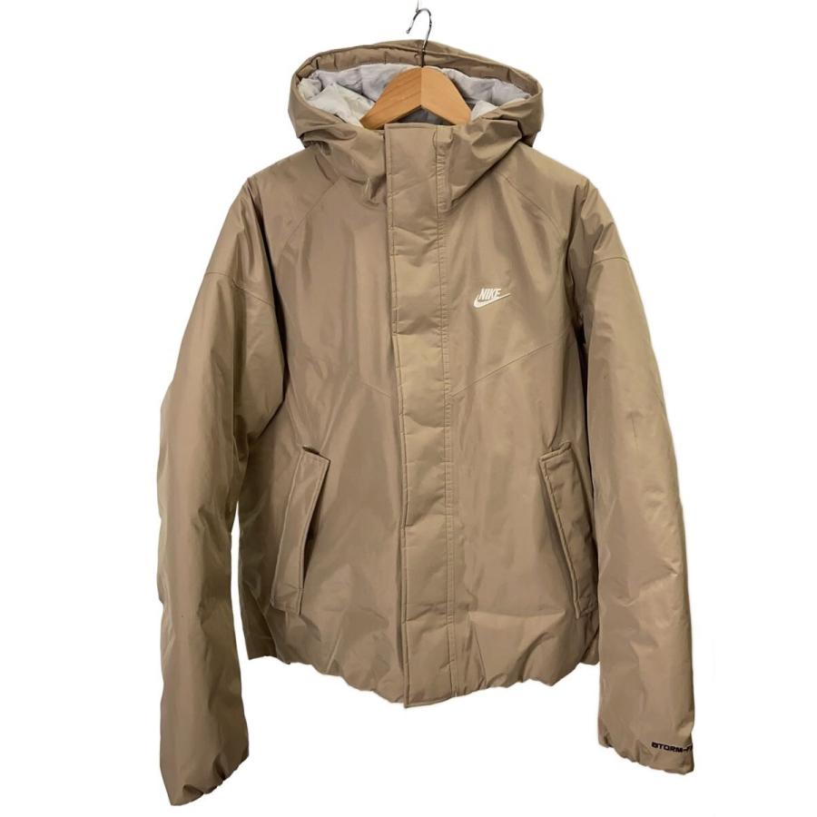 NIKE◇ダウンジャケット/M/ポリエステル/BEG/無地/Stom-FIT ADV/DQ4933