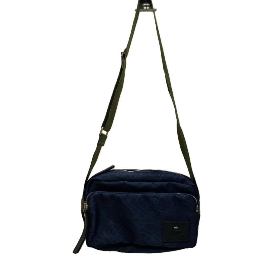 Vivienne Westwood◇ショルダーバッグ/ナイロン/NVY/総柄/vwb861