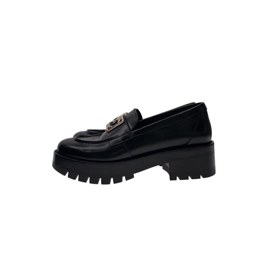 CHANEL◇ローファー/37.5/BLK/レザー/G45156 : セカンドストリート
