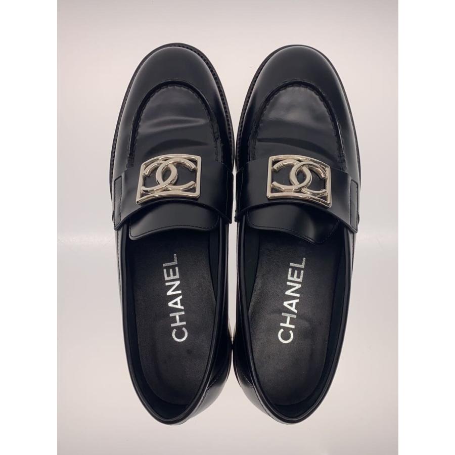 すん　　CHANEL ローファー　新品未使用　37.5 正規品 CHANEL◇ローファー/37.5/BLK/レザー/G45156 : セカンドストリート