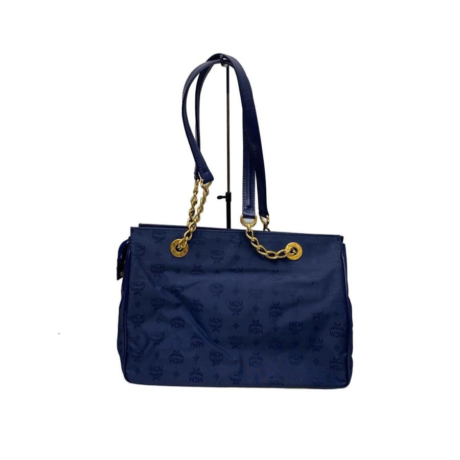 MCM◇トートバッグ/ナイロン/BLU/総柄// : セカンドストリートYahoo!店 