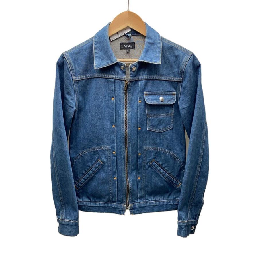 A.P.C.◇アーペーセー/ジップアップデニムジャケット/S/NVY A.P.C.◇アーペーセー/ジップアップデニムジャケット/S/NVY