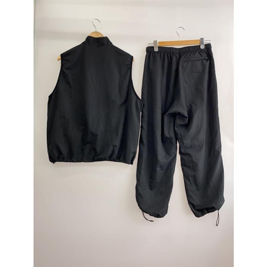 HUF◇CO ZIP VEST/Pants/セットアップ/M/ナイロン/BLK/無地