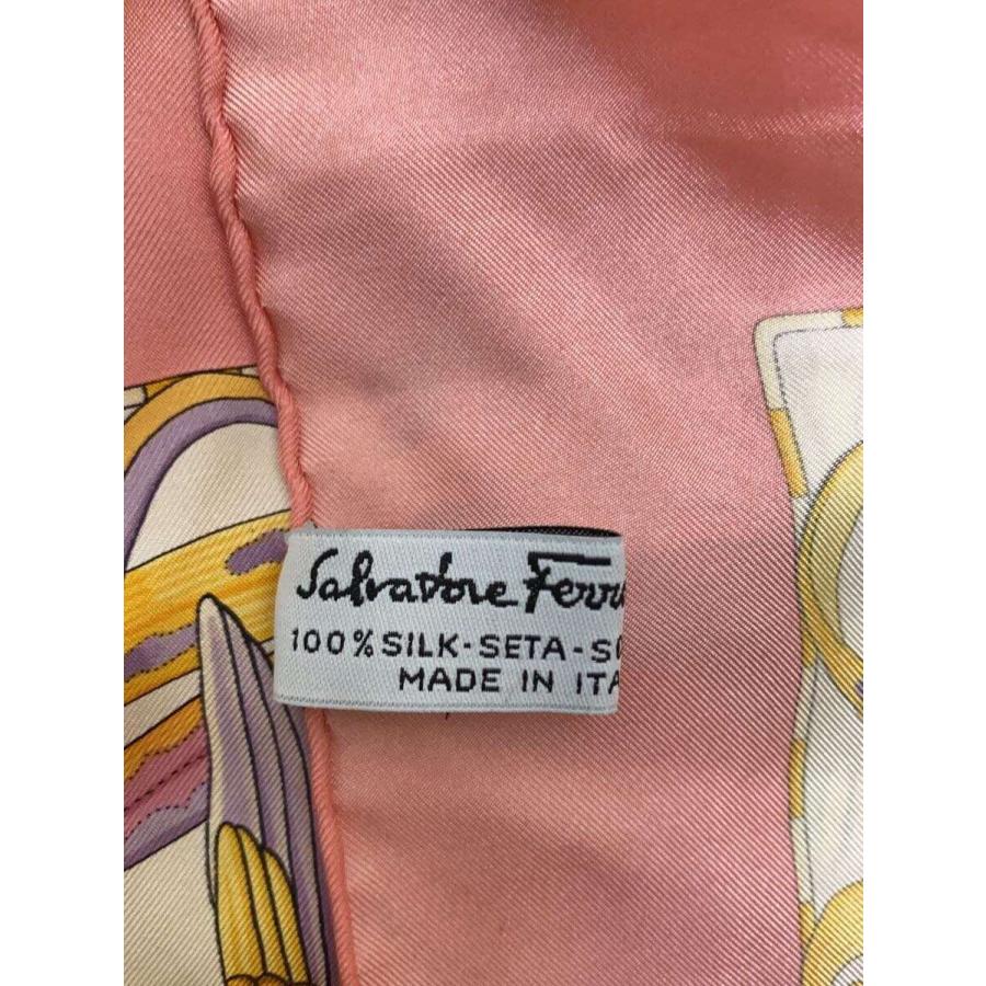 Salvatore Ferragamo 花柄シルク100%シフォンストール Salvatore