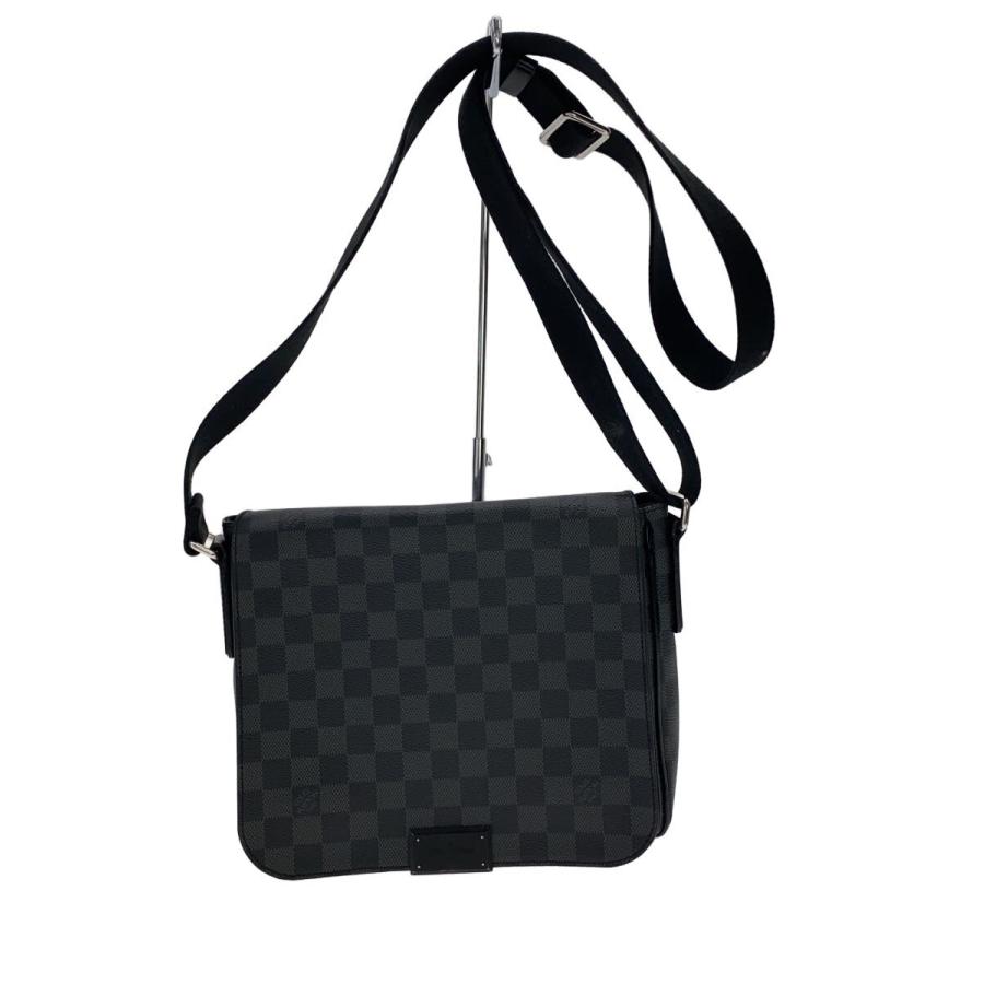 ※LOUIS VUITTON ルイヴィトン ダミエ グラフィット ディストリクト LOUIS VUITTON◇1)ディストリクトPM_ダミエ・グラフィット/PVC/BLK