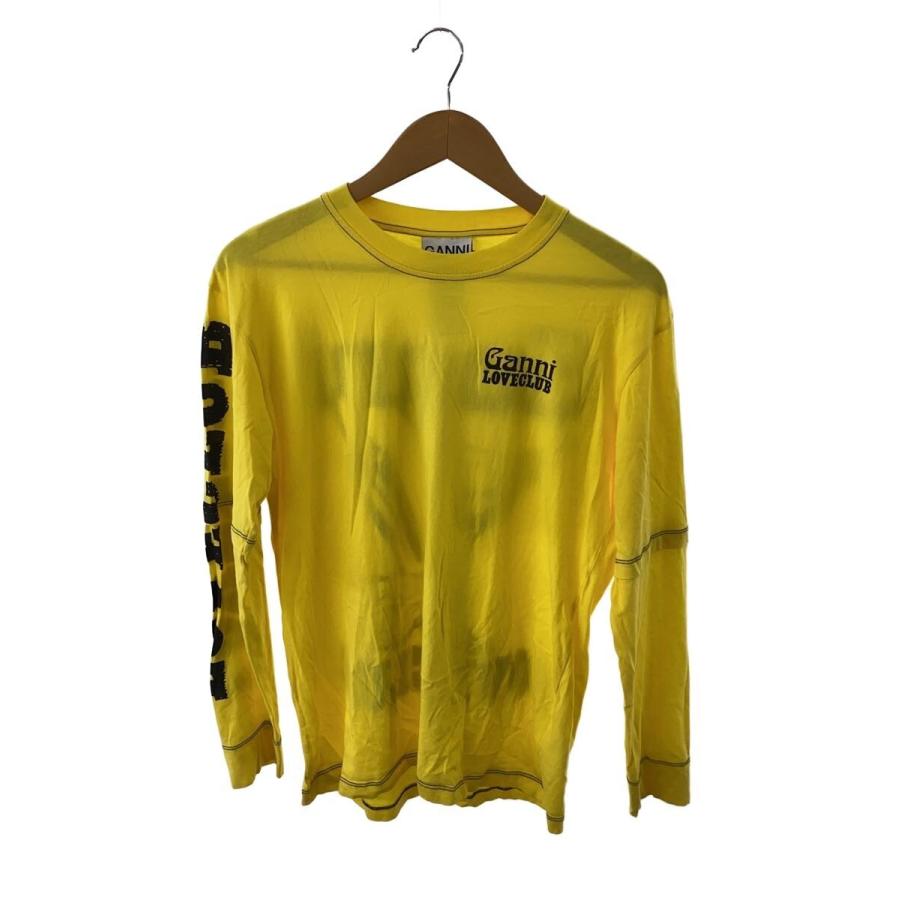 GANNI◇長袖Tシャツ/M/コットン/YLW// : セカンドストリートYahoo!店