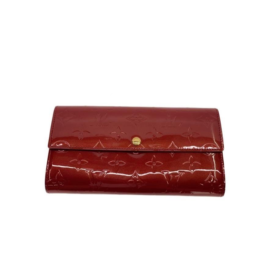 LOUIS VUITTON◇ポルト・フォイユ・サラ_モノグラム・ヴェルニ
