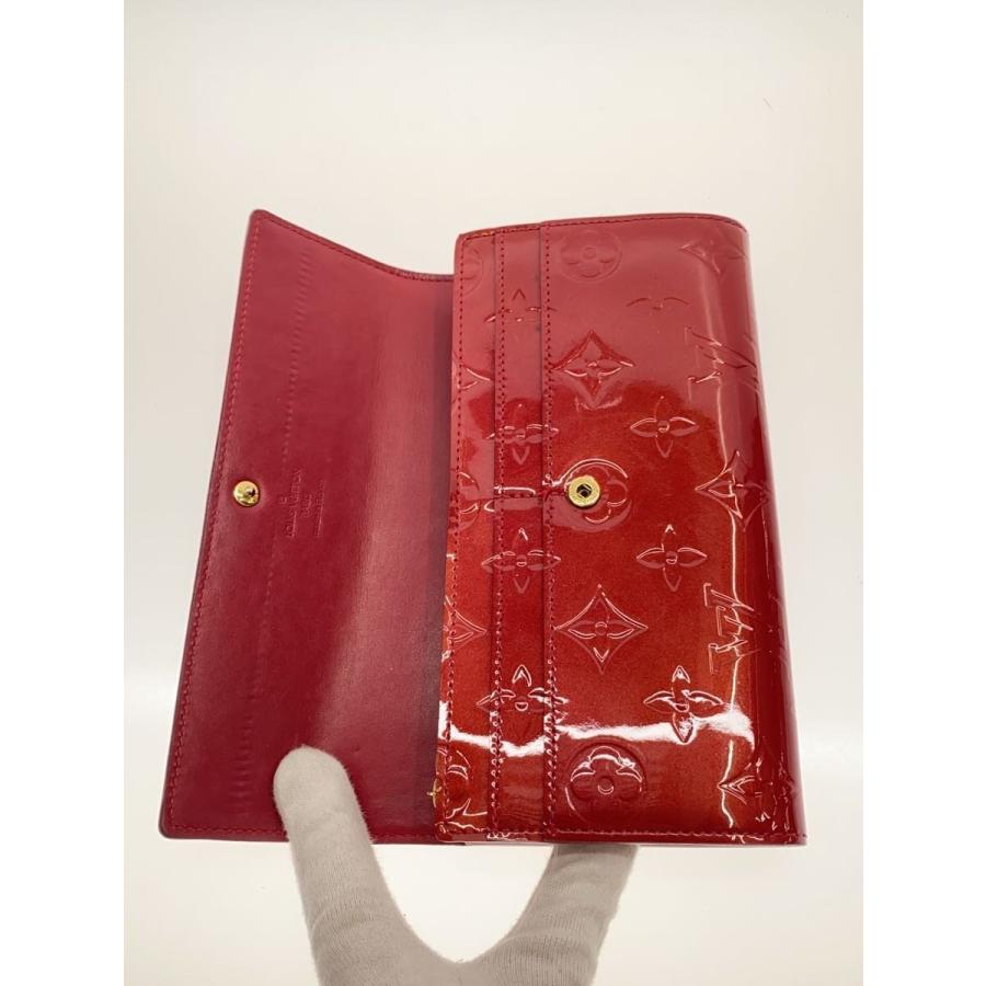 LOUIS VUITTON◇ポルト・フォイユ・サラ_モノグラム・ヴェルニ