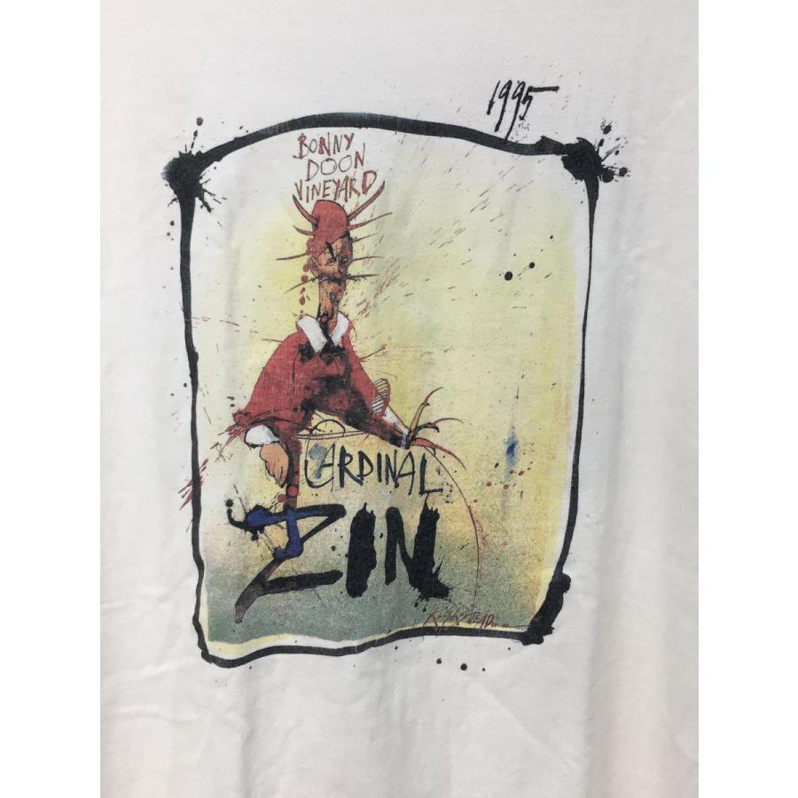 Hanes◆90s/Ralph Steadman/Cardinal Zin/VINTAGE/Tシャツ/XL｜ssol-shopping｜04