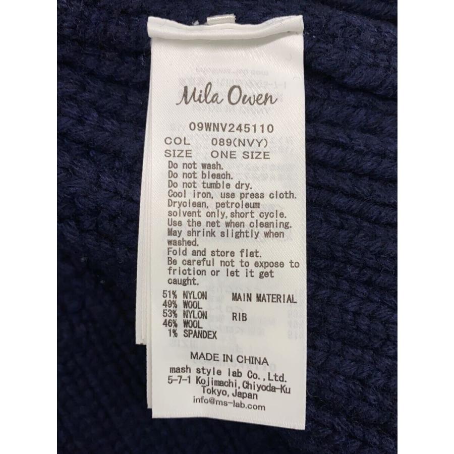 Mila Owen◇クロップドVネックケーブル/ニットベスト(厚手)/one