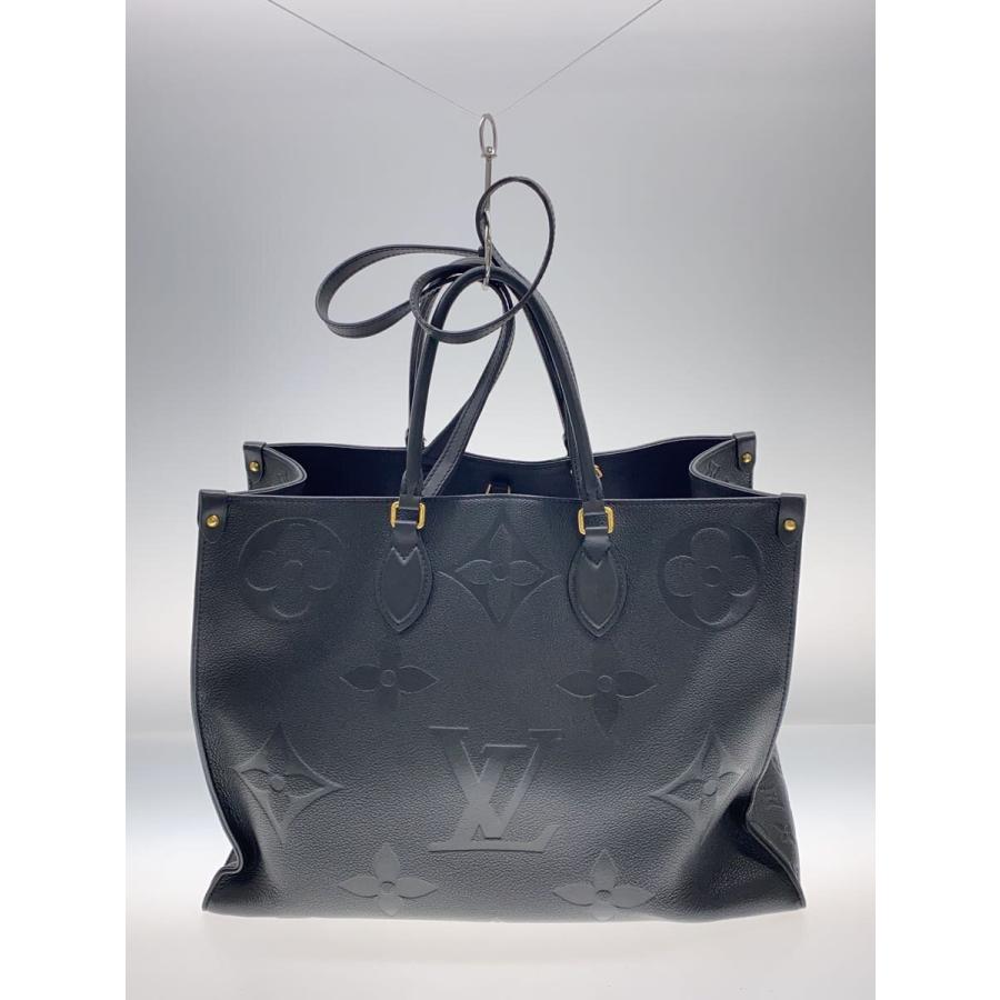 LOUIS VUITTON◇オンザゴーGM_モノグラム・アンプラント_BLK/レザー