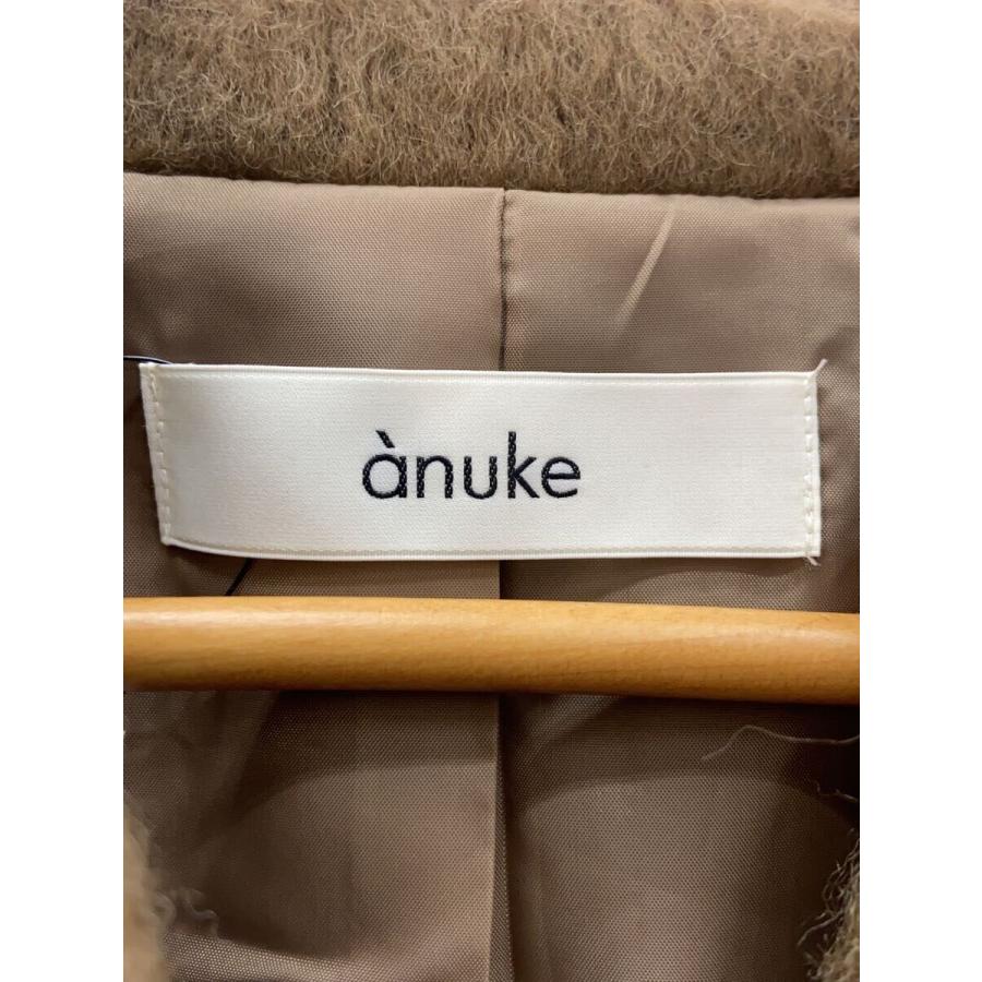 即日出荷anuke アンヌーク Collarless Shaggy Coat 24 anuke 