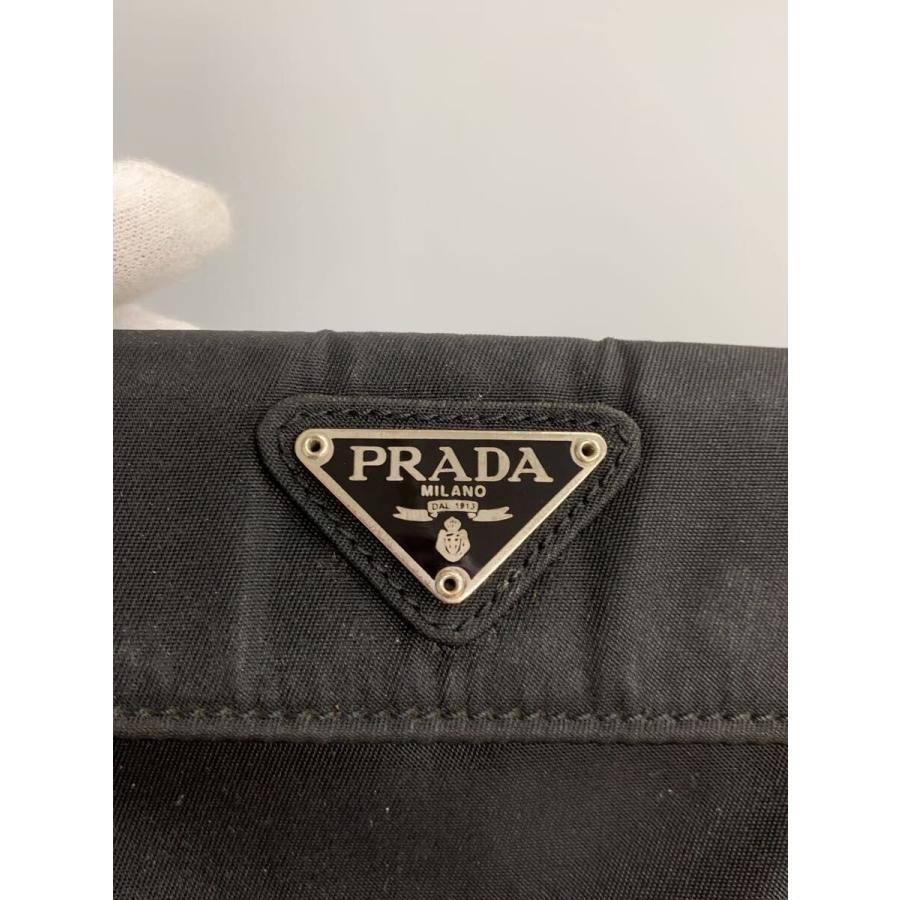 PRADA◇2つ折り財布/ナイロン/BLK/メンズ// : セカンドストリートYahoo