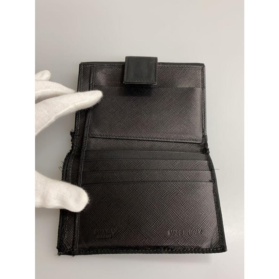 PRADA◇2つ折り財布/ナイロン/BLK/メンズ// : セカンドストリートYahoo