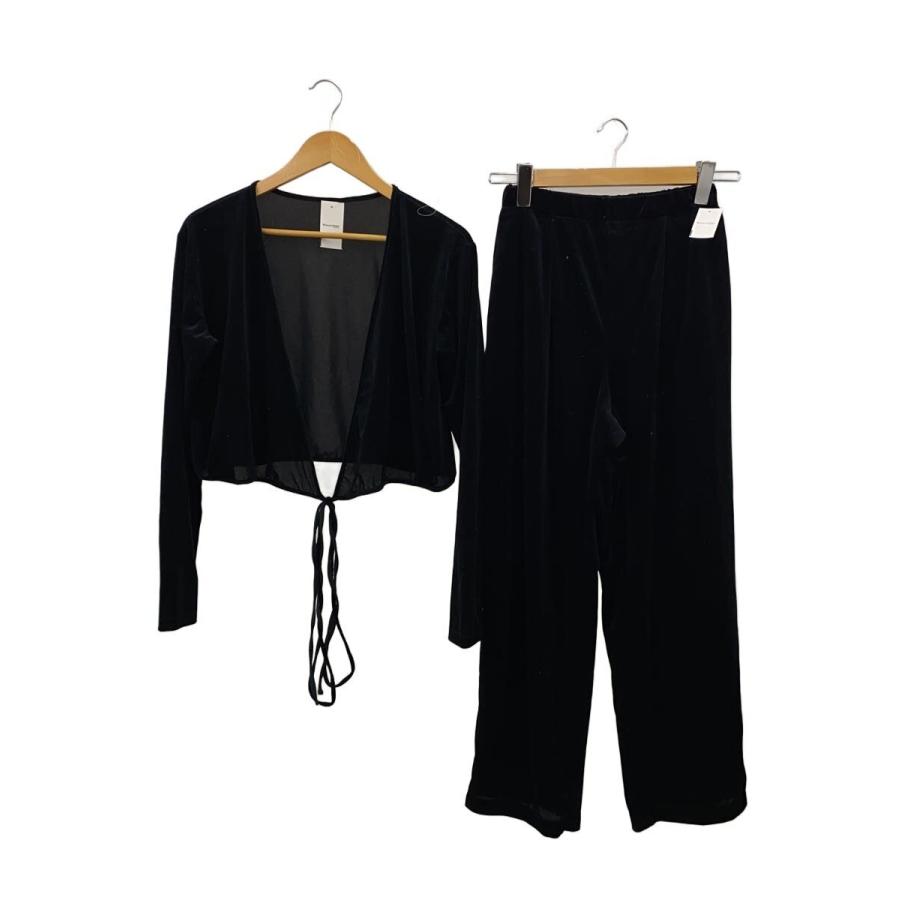 CLANE◇VELOR CACHECOEUR SET UP/セットアップ/1/ベロア/BLK/18112