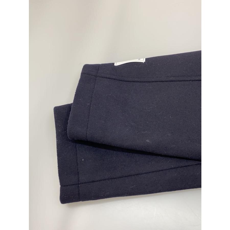 SHIPS◇スーパー120S メルトンシングルピーコート/L/ウール/BLK/114-45
