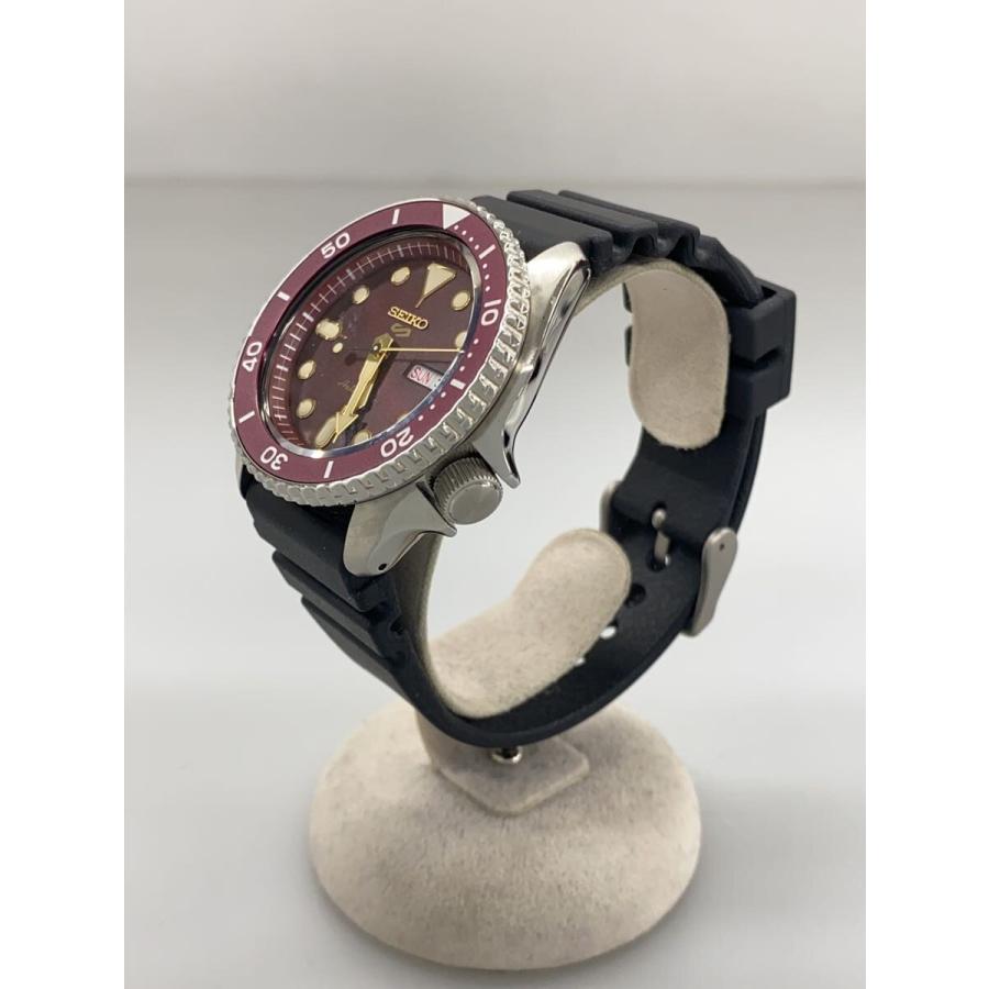 SEIKO 自動巻き時計(4R36-02A2) SEIKO◇自動巻腕時計/アナログ/ラバー/RED/BLK/4R36-07G0// : セカンド