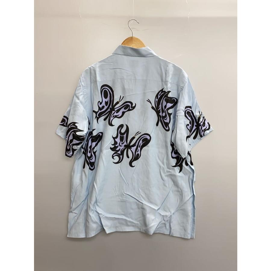 Needles◇×Kae Tanaka S/S One-Up Shirt/半袖シャツ/L/レーヨン/BLU