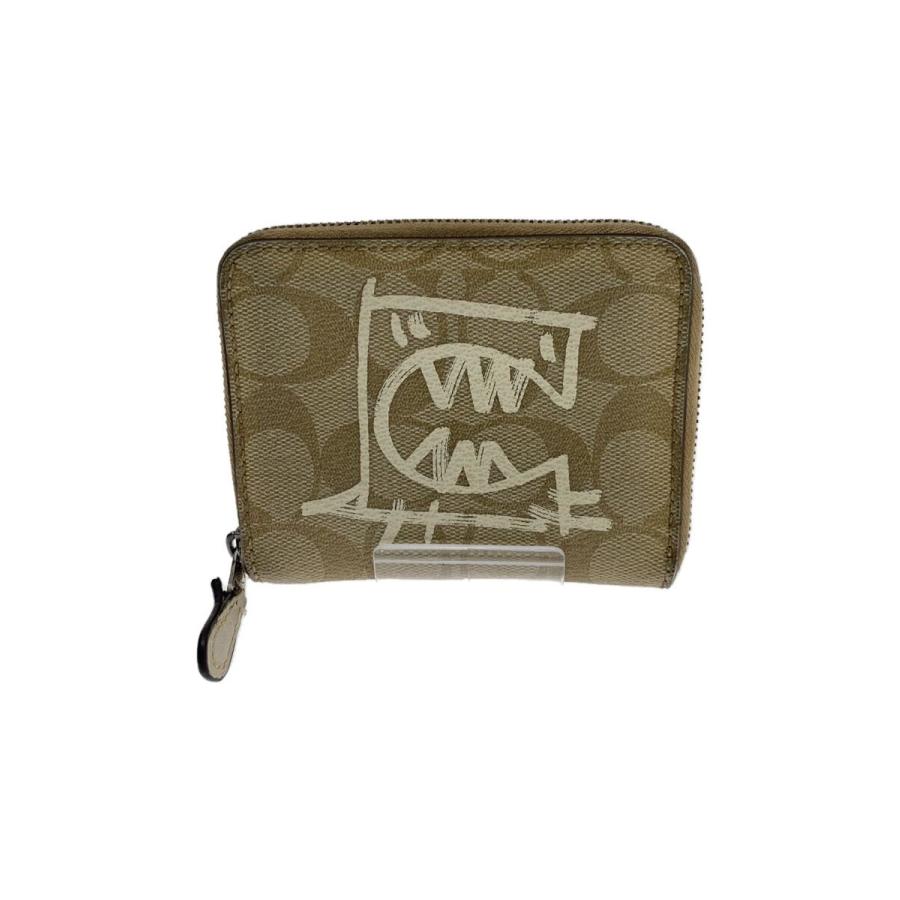 ★ 新品 COACH コーチ　折り財布　カーキ　二つ折り財布 COACH柄 COACH◇2つ折り財布/PVC/BEG/総柄/レディース/2652// : セカンド