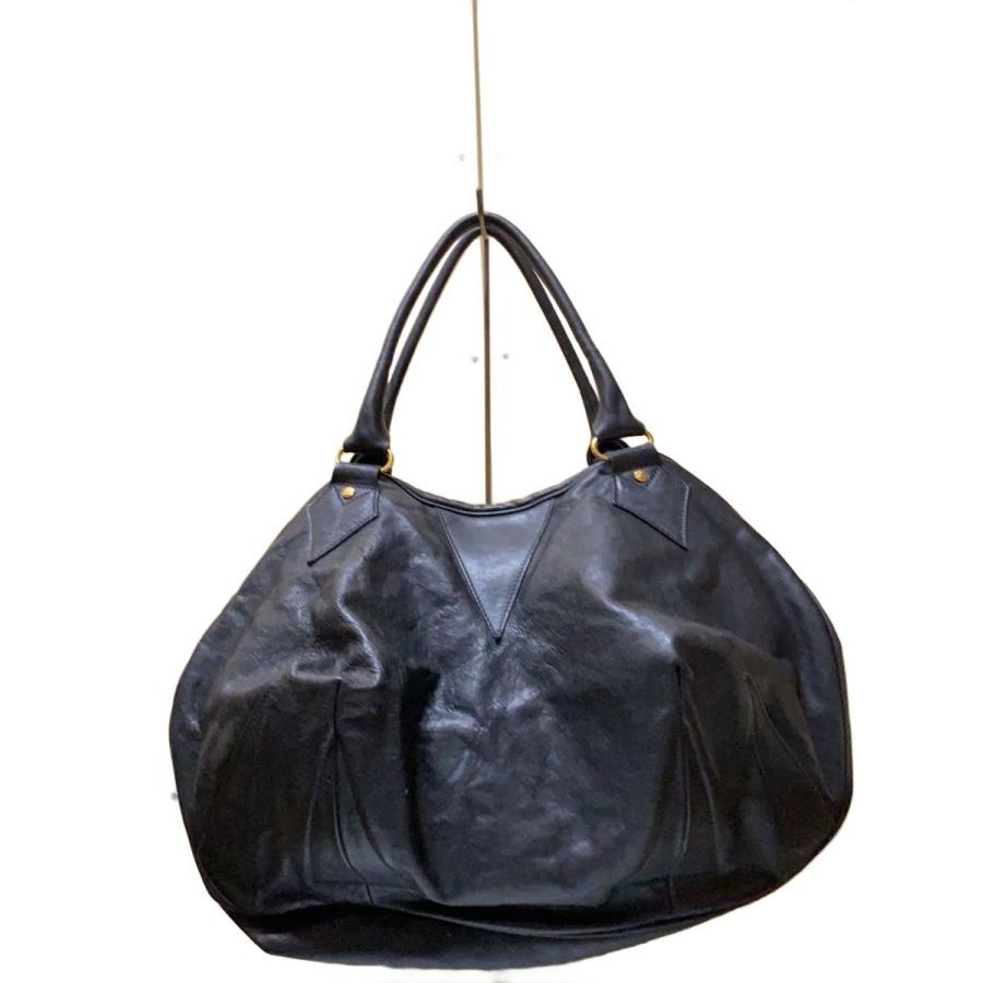 Vivienne Westwood◇ボストンバッグ/レザー/BLK/無地// : セカンド