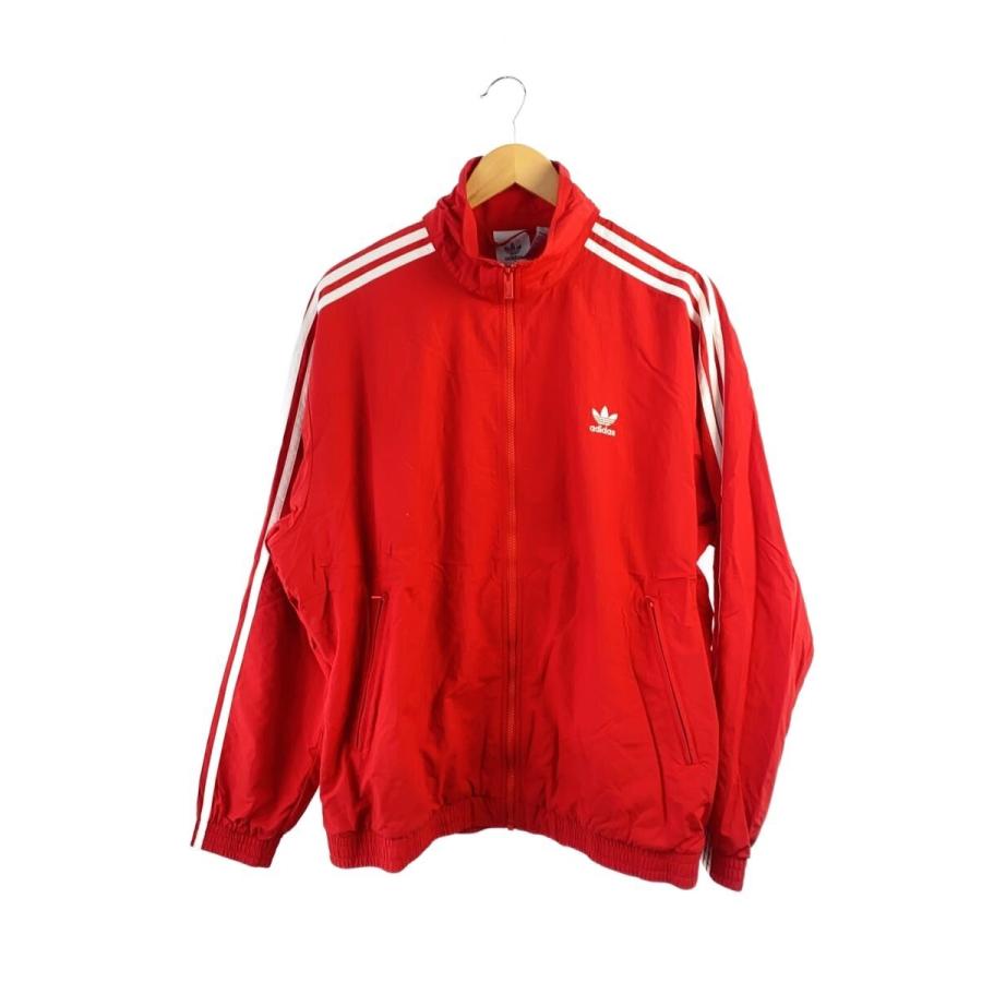 adidas◇ナイロンジャケット/XXL/ナイロン/RED/無地/IT2495 : セカンド