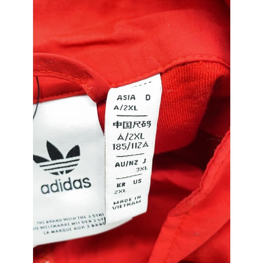 adidas◇ナイロンジャケット/XXL/ナイロン/RED/無地/IT2495 : セカンド