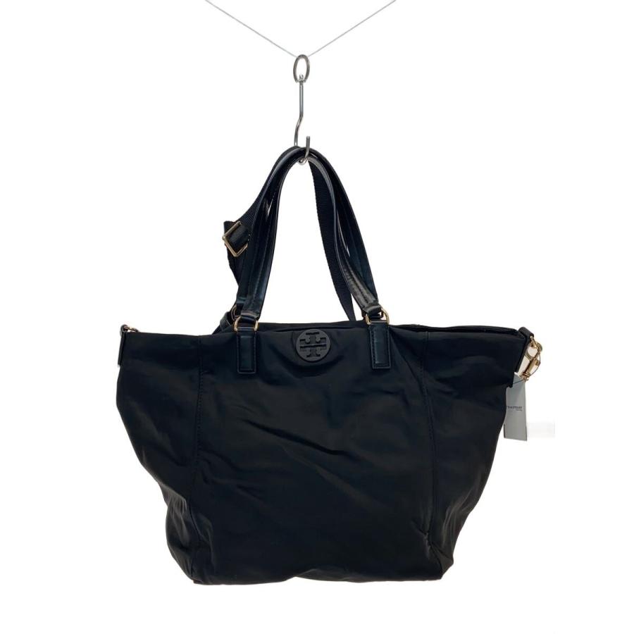 TORY BURCH◇ショルダーバッグ/ナイロン/BLK/無地/10008684