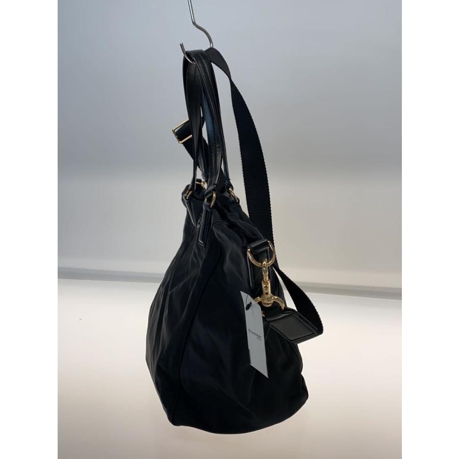 TORY BURCH◇ショルダーバッグ/ナイロン/BLK/無地/10008684