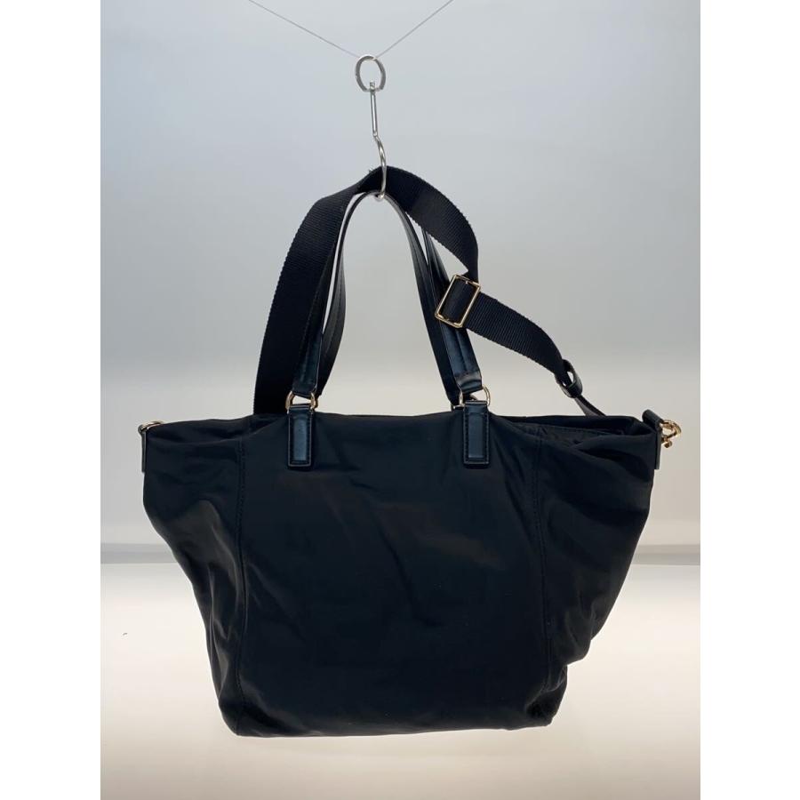 TORY BURCH◇ショルダーバッグ/ナイロン/BLK/無地/10008684