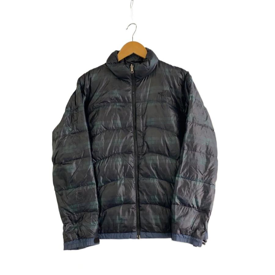 THE NORTH FACE◇ダウンジャケット_ND18152/M/ナイロン/GRN/チェック