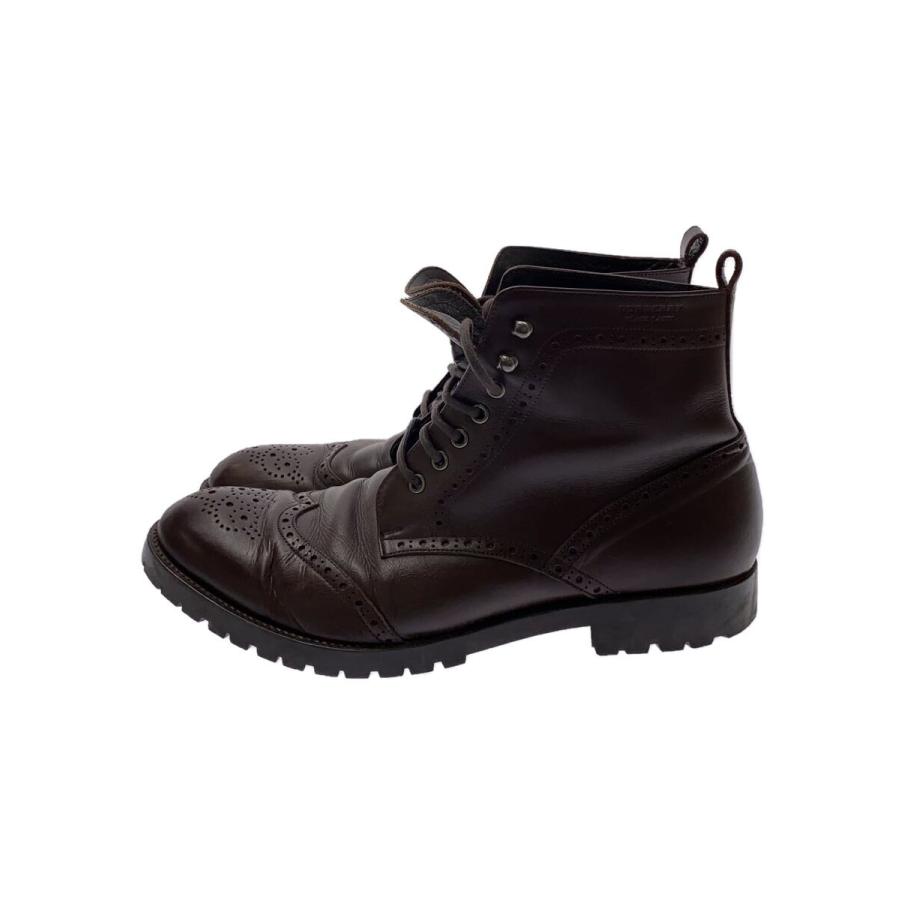 BURBERRY BLACK LABEL レザー ウイングチップ ブーツ 1 BURBERRY BLACK LABEL◇ウイングチップメダリオンブーツ/26.5cm