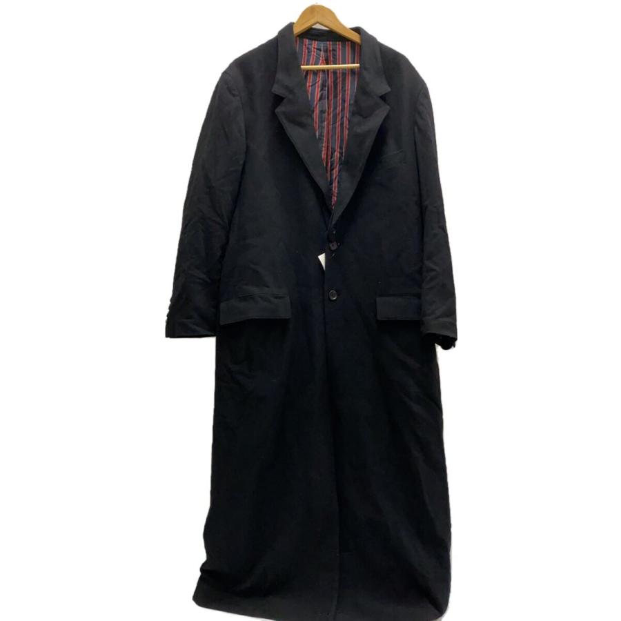 yohji yamamoto POUR HOMME◇24AW/SPARE COLLAR LONG COAT/ステン