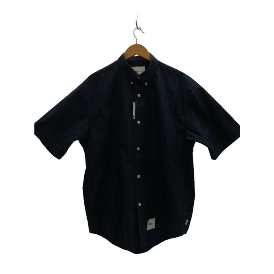 WTAPS CBW / SS / COTTON. BROADCLOTH サイズ4 WTAPS◇BD 04/SS/COTTON.BROADCLOTH.TEXTILE/半袖シャツ/3/コットン