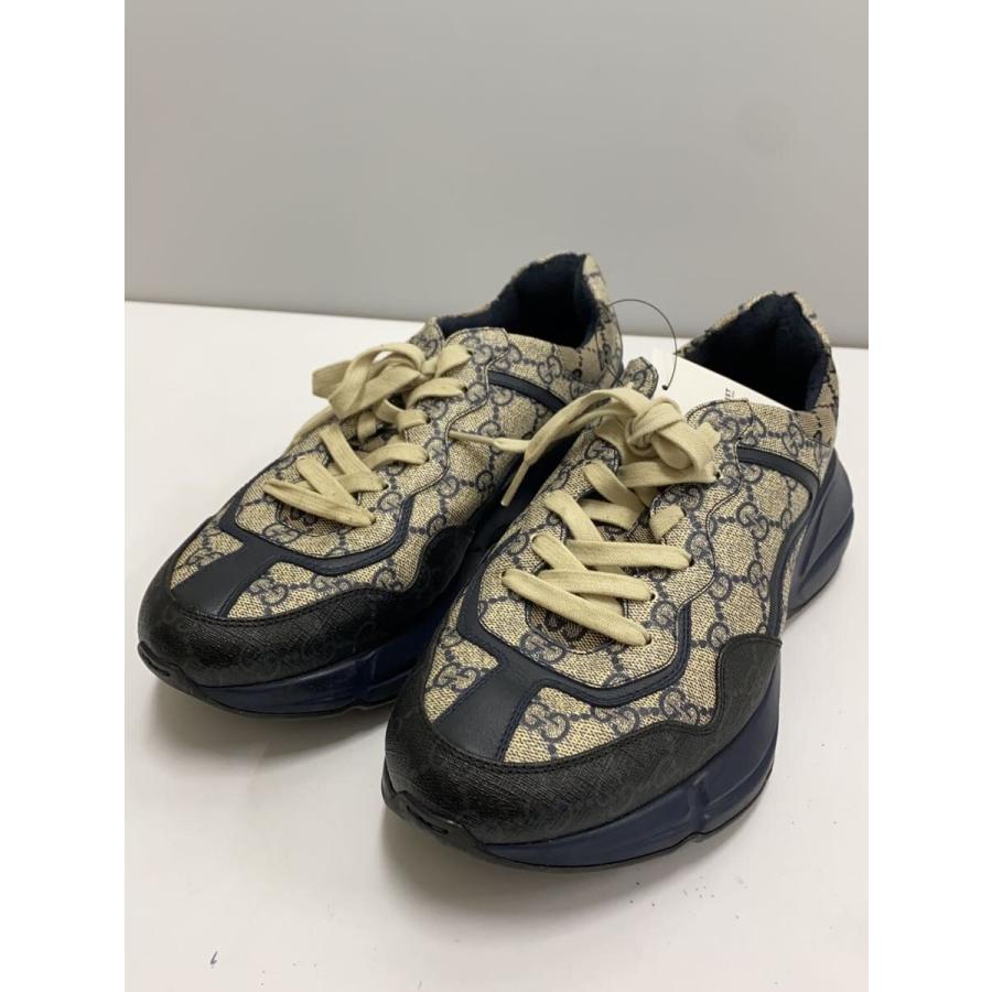 GUCCI◇ライトン/ローカットスニーカー/GG柄/27cm/NVY/692909 