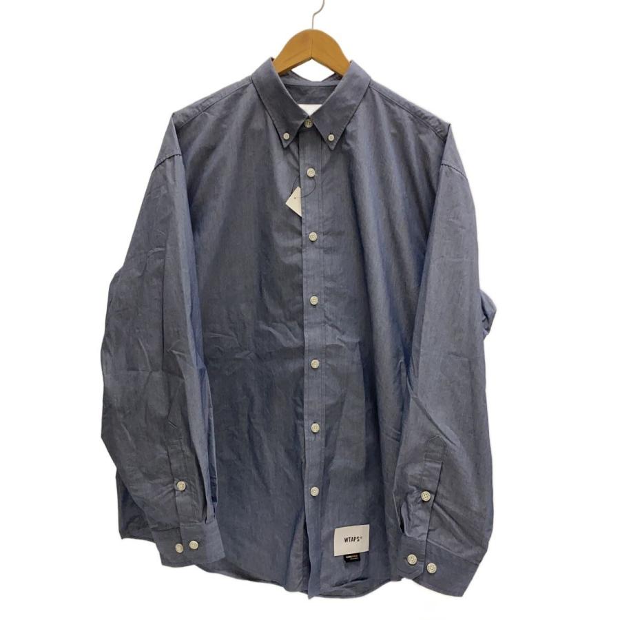 WTAPS◇25SS/NYCO BROADCLOTH CORDURA/長袖シャツ/3/コットン/252TQDT