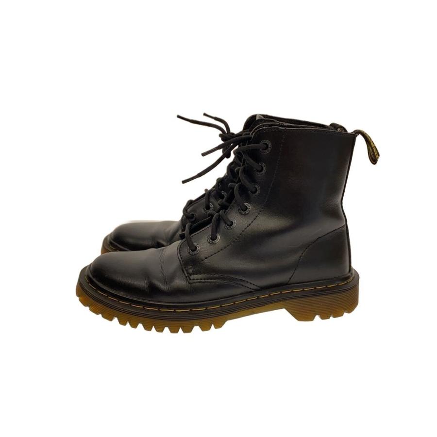 ブラックレザーブーツ イエローステッチ　ドクターマーチン ドクターマーチン VEGAN 1460 ANKLE BOOTS BLACK FELIX RUB OFF 靴